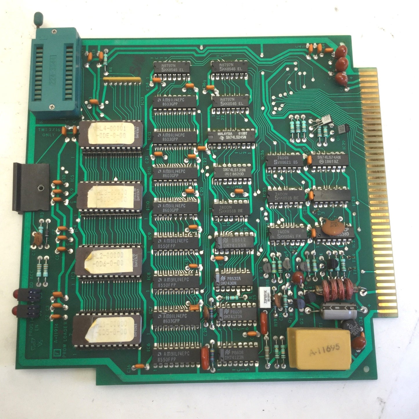 Used Barber Colman A-11914 Prom Loader Memory PC Board, 33-1145-1