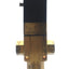 Used Burkert 340-C-12.0-B-MS Solenoid Valve 3/2-Way 3-10bar 1/2"NPT 3/8"NPT 240VAC 8W