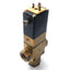 Used Burkert 340-C-12.0-B-MS Solenoid Valve 3/2-Way 3-10bar 1/2"NPT 3/8"NPT 240VAC 8W