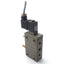 Used Burkert 456-G-06.0-B Solenoid Valve, 2x 2-Way, 2-7bar, 3/8"NPT, 24VAC 2W
