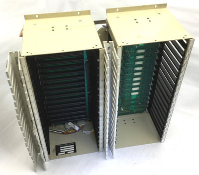 Used Barber Colman VB16-P200L-00A-0-04, 34-Slot Card Rack, 120VAC, 60Hz, A-11470 MB