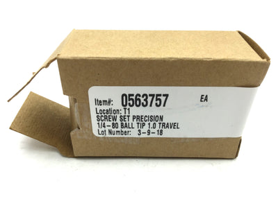 New Newport 9302-K Asjustment Screw, 25.4mm (1") Ball Tip 1/4-80 Side Lock Hex