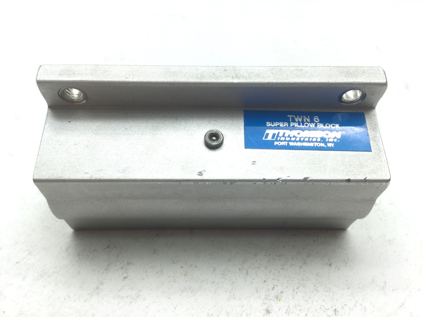 Used Thomson TWN 6 Super Pillow Block Ball Bearing Bushing 3/8" Shaft, 2.75"L, 0.94"H