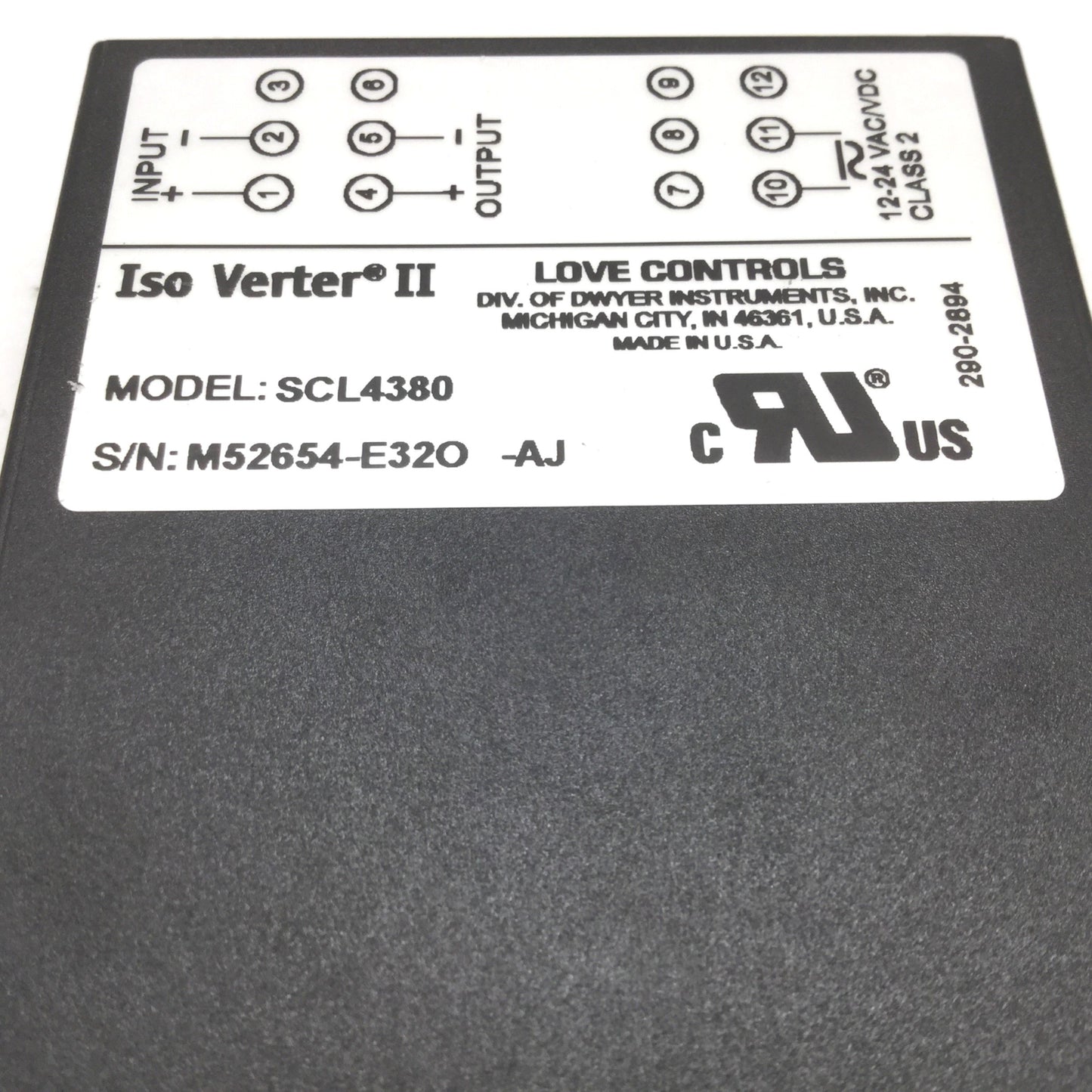 Used Love Controls SCL4380 Iso Verter II Signal Conditioner Module, 12-24VAC/VDC