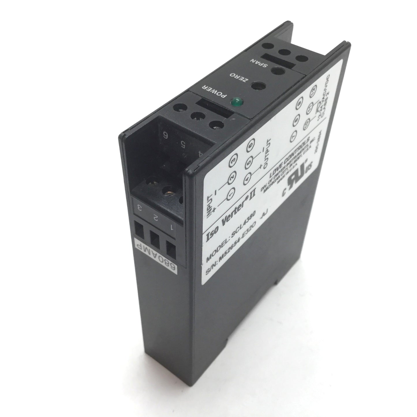 Used Love Controls SCL4380 Iso Verter II Signal Conditioner Module, 12-24VAC/VDC