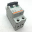 Used Lot of 3 Merlin Gerin Multi9 C60 Circuit Breakers, 2-Pole, C-Curve, Rating: 20A