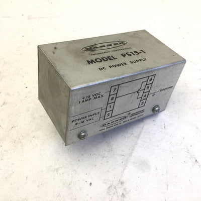 Used Banner PS15-1 Photoelectric DC Power Supply Module, Input: 9-16VAC, 8-PIN