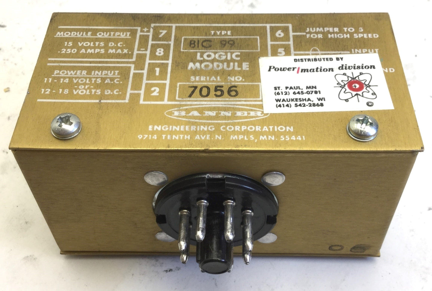 Used Lot of 5 Miscellaneous Banner Logic Modules, 8-Pin, See Pictures for Details