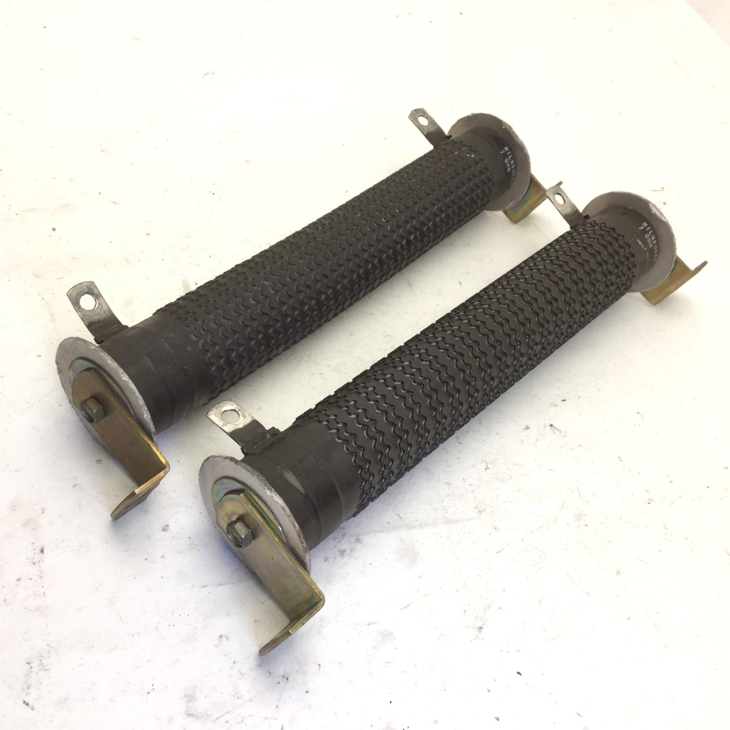 Used Lot of 2 Milwaukee 7 OHM 4/84 Ceramic Brake Resistors, Dimensions: 10.5" x 1.75"