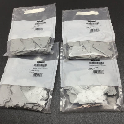 New Lot of 100 Wago 870-118 Terminal Block End Plate, Series 870, Thickness: 1mm