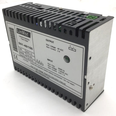 New – Open box In Box LinMot S01-48/150 Industrial Switching Power Supply, Out: 48VDC, 3A