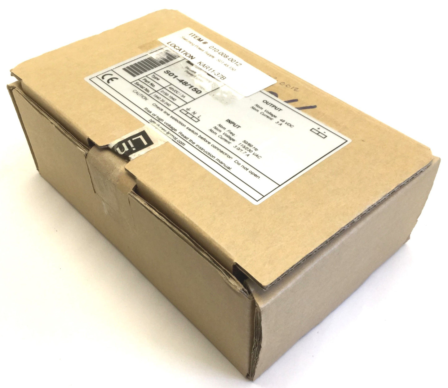 New – Open box In Box LinMot S01-48/150 Industrial Switching Power Supply, Out: 48VDC, 3A