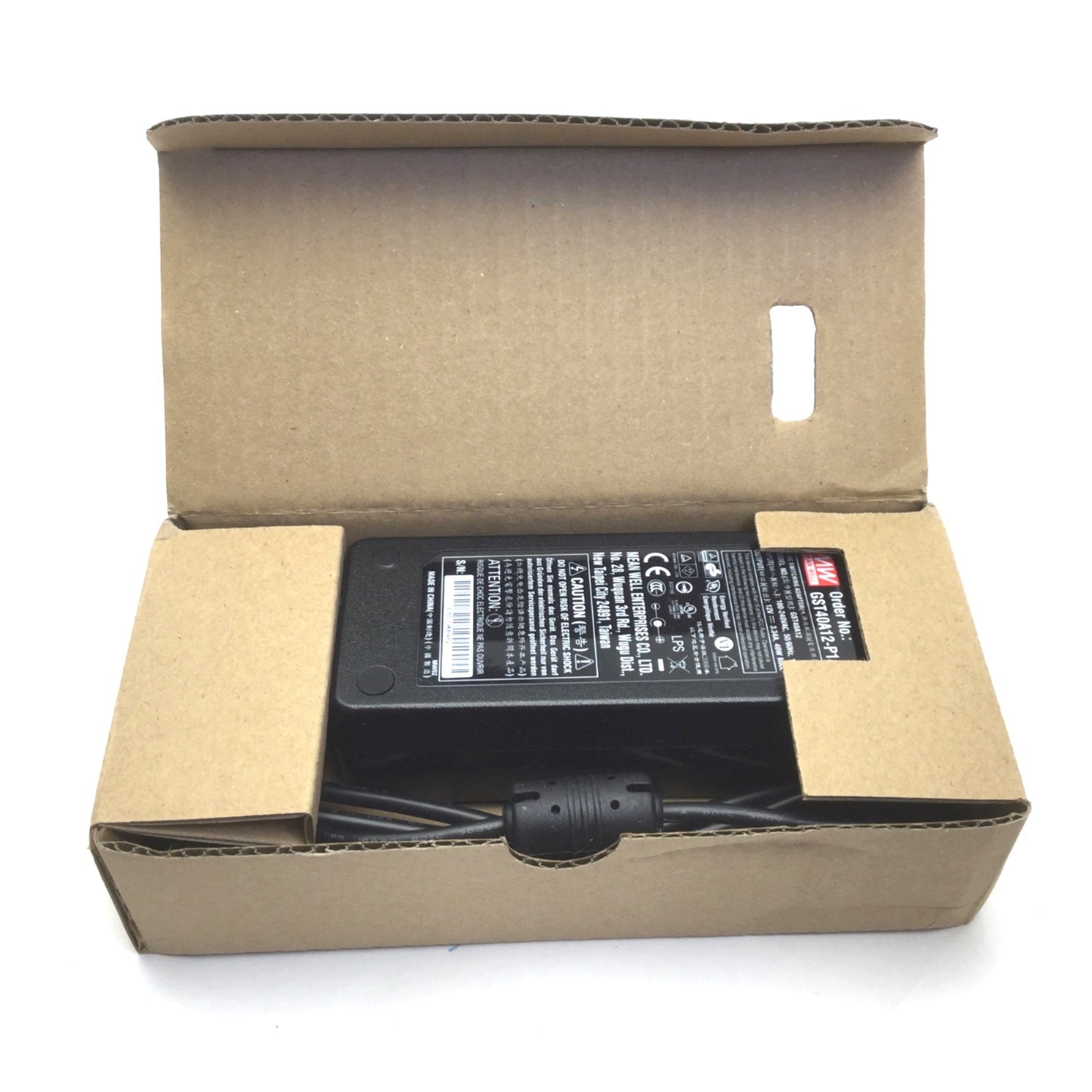Used Mean Well GST40A12-P1J AC/DC Power Supply In: 100-240VAC Out: 12DC 3.34A
