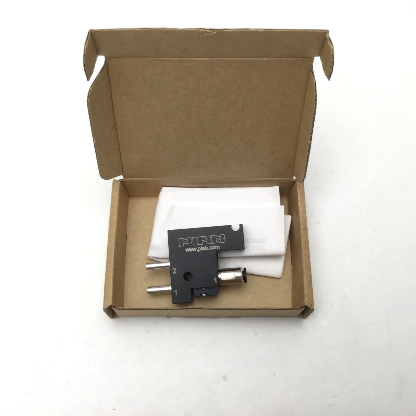 Used PIAB 01.10.350 Quick Release For P2010 Vacuum Pump, 0.05in³ Volume 101.5 PSI Max