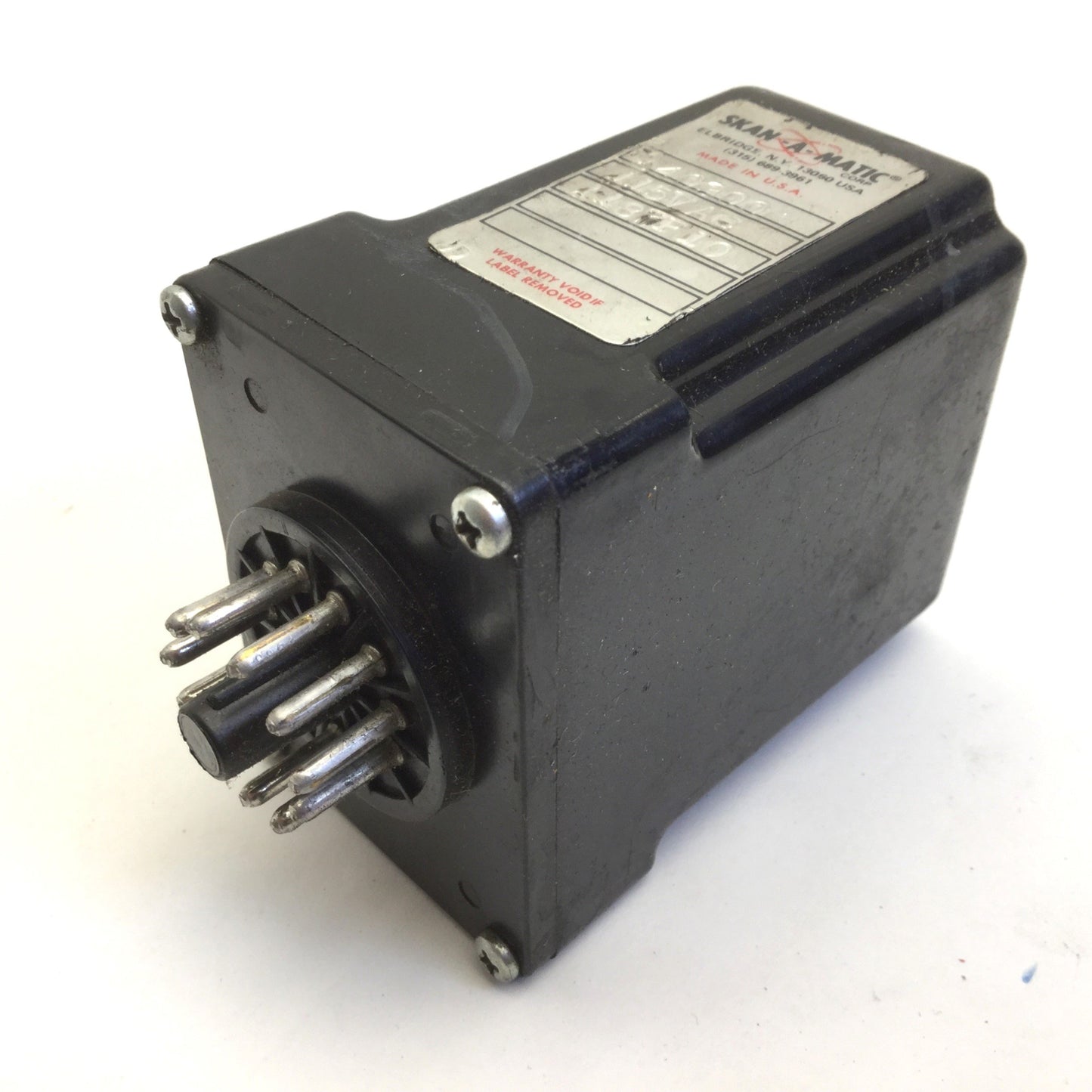 Used Skan-A-Matic T40300 Sensor Amplifier Relay Control Open Collector w/Power Supply