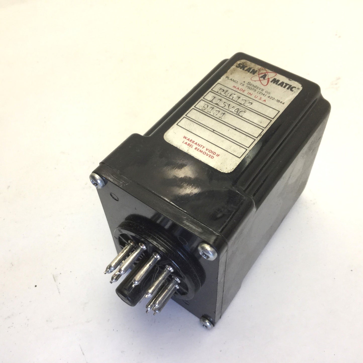 Used Skan-A-Matic R46152 Sensor Amplifier Relay Control Open Collector, 11-Pin