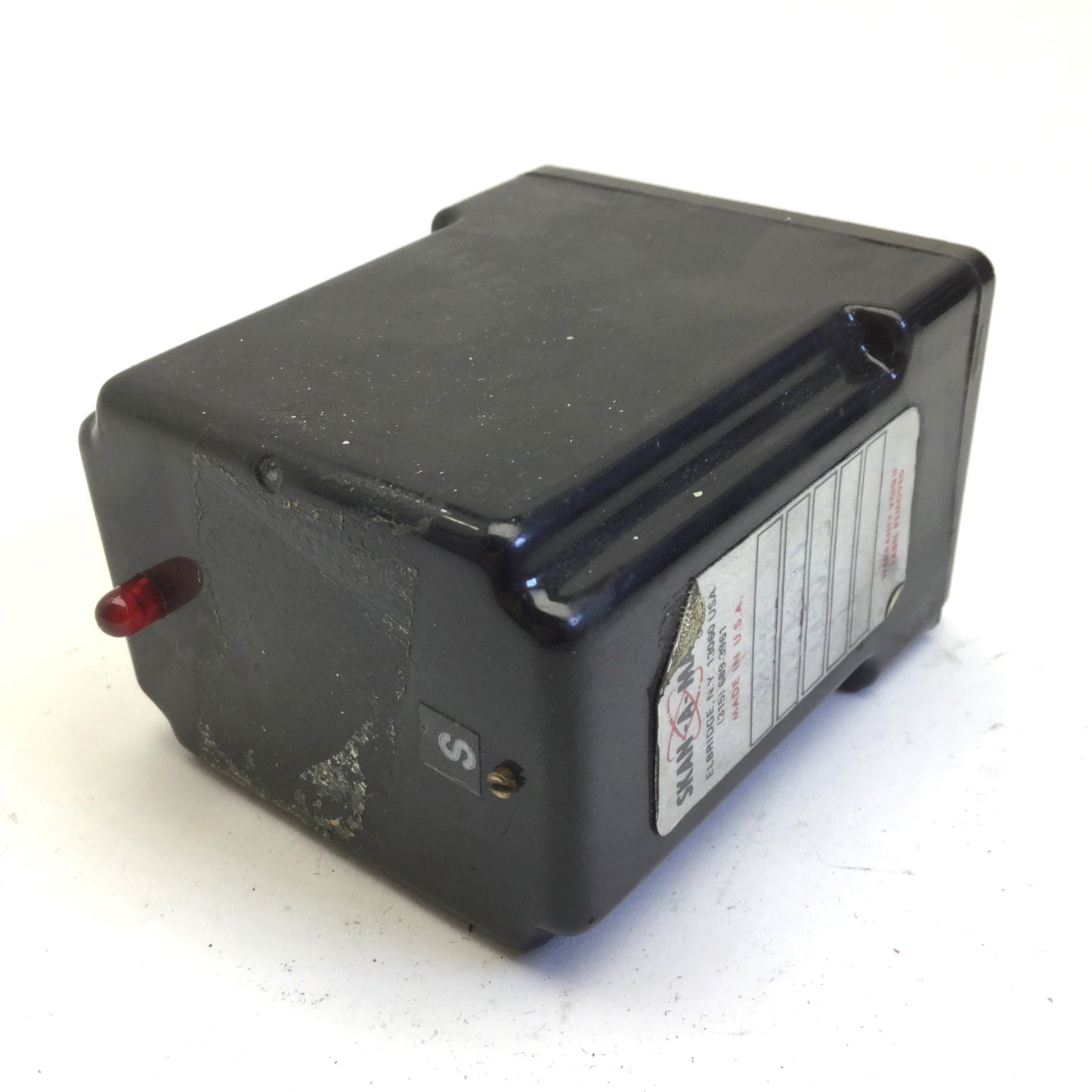 Used Skan-A-Matic 0482F Sensor Amplifier Relay Control Open Collector, 11-Pin, 115VAC