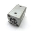 Used SMC NCDQ2B16-15D Compact Cylinder, Bore: 16mm, Stroke: 15mm, Ports: M5x0.8