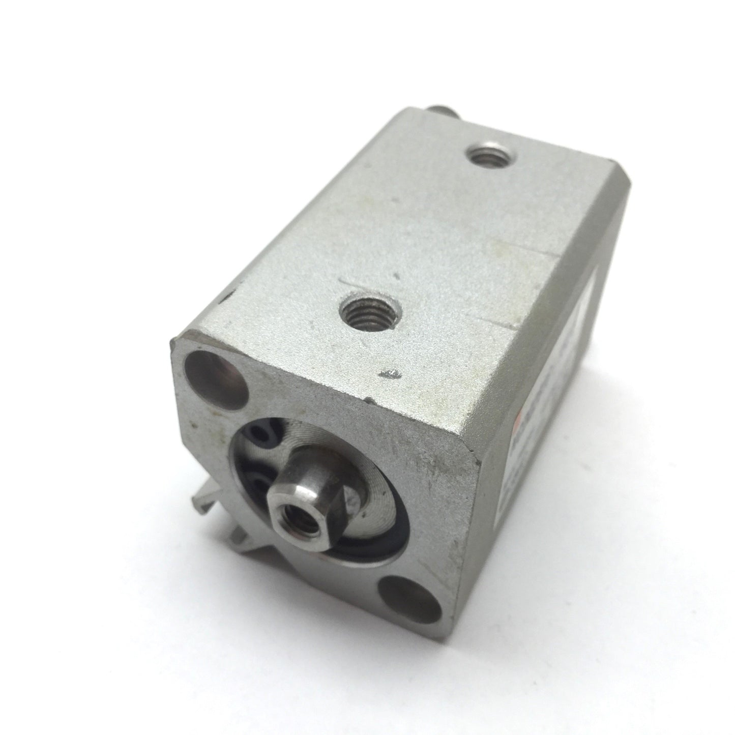 Used SMC NCDQ2B16-15D Compact Cylinder, Bore: 16mm, Stroke: 15mm, Ports: M5x0.8