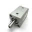 Used SMC NCDQ2B16-15D Compact Cylinder, Bore: 16mm, Stroke: 15mm, Ports: M5x0.8