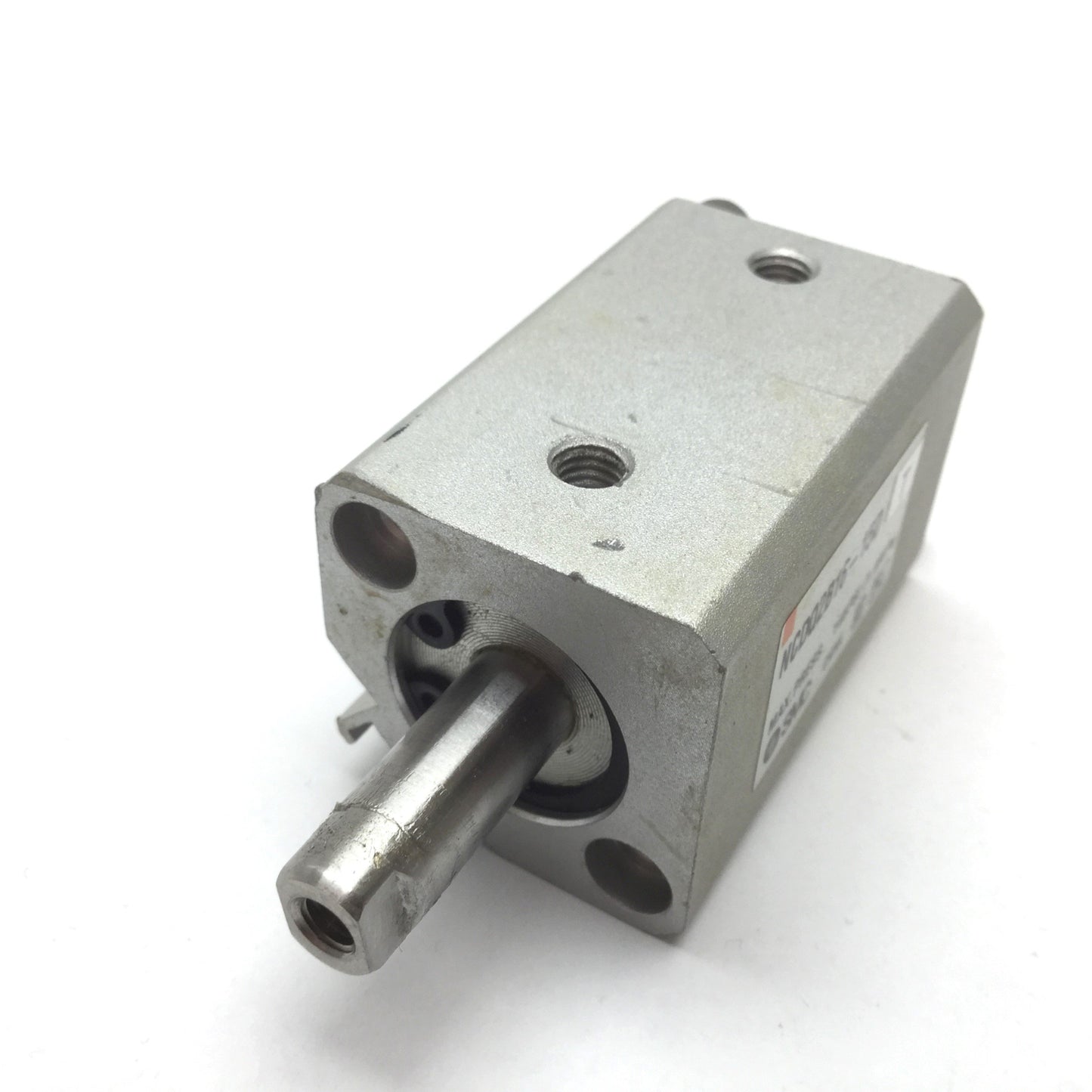 Used SMC NCDQ2B16-15D Compact Cylinder, Bore: 16mm, Stroke: 15mm, Ports: M5x0.8