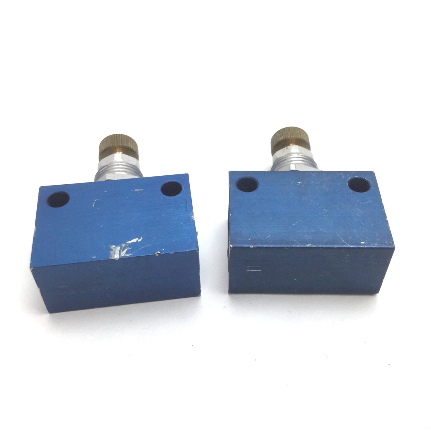 Used Lot of 2 Festo GR-1/8 Flow Control Valve, Inline, 0.1-10 bar, Ports: G1/8