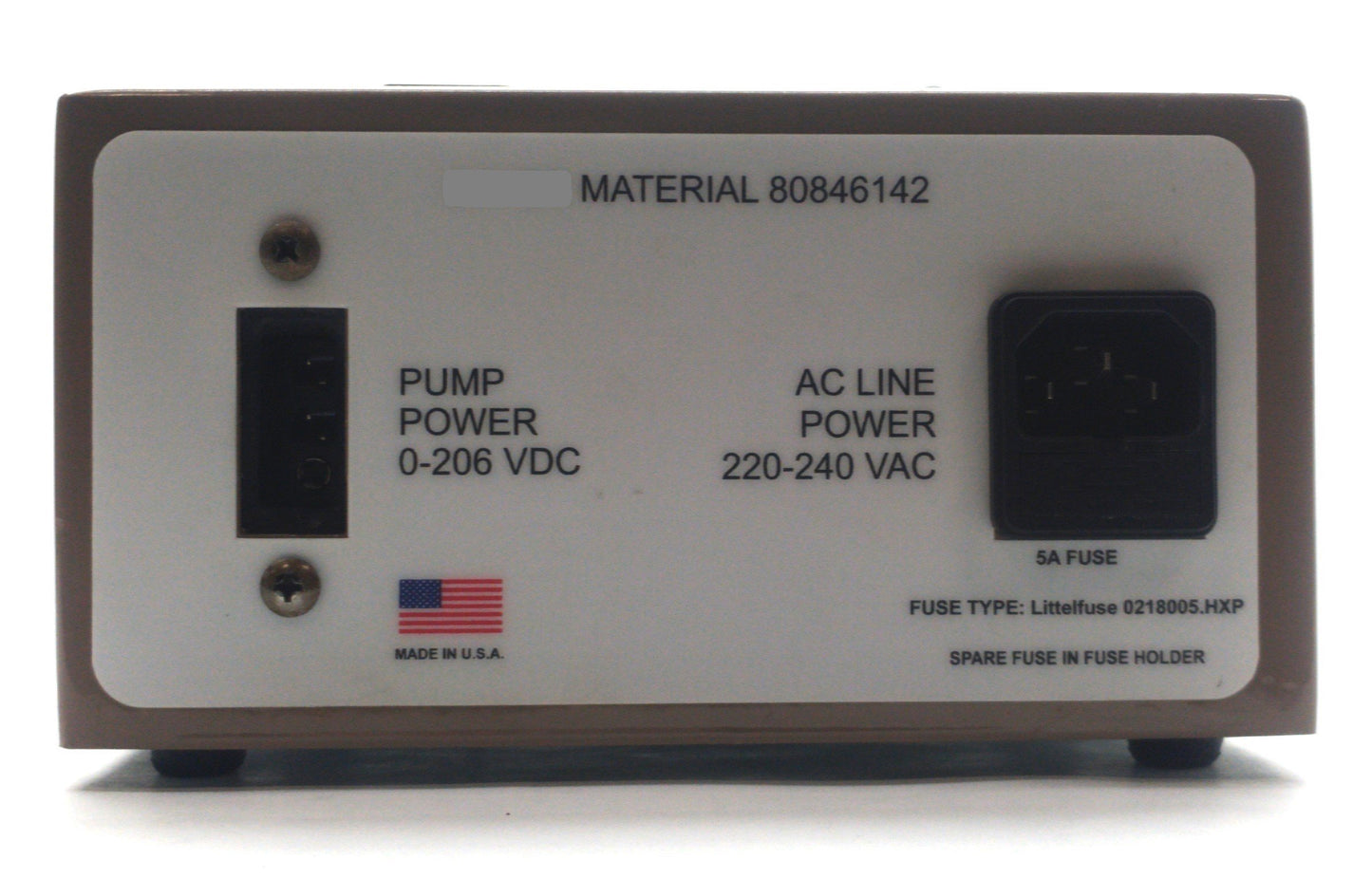 New – Open box 850-1036 Peristaltic Pump Speed Controller, 1/10HP, In: 1PH 240VAC Out: 0-206VDC