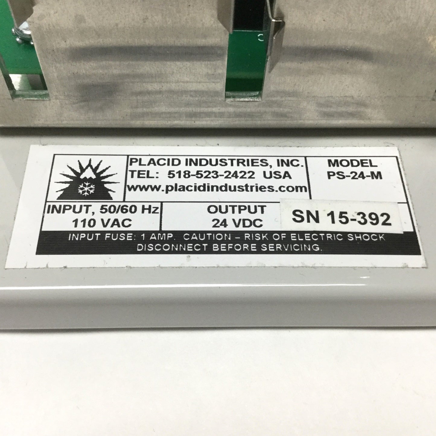 New – Open box Placid PS-24-M Constant Current Brake/Clutch Power Supply 110VAC IN, 0-24VDC OUT