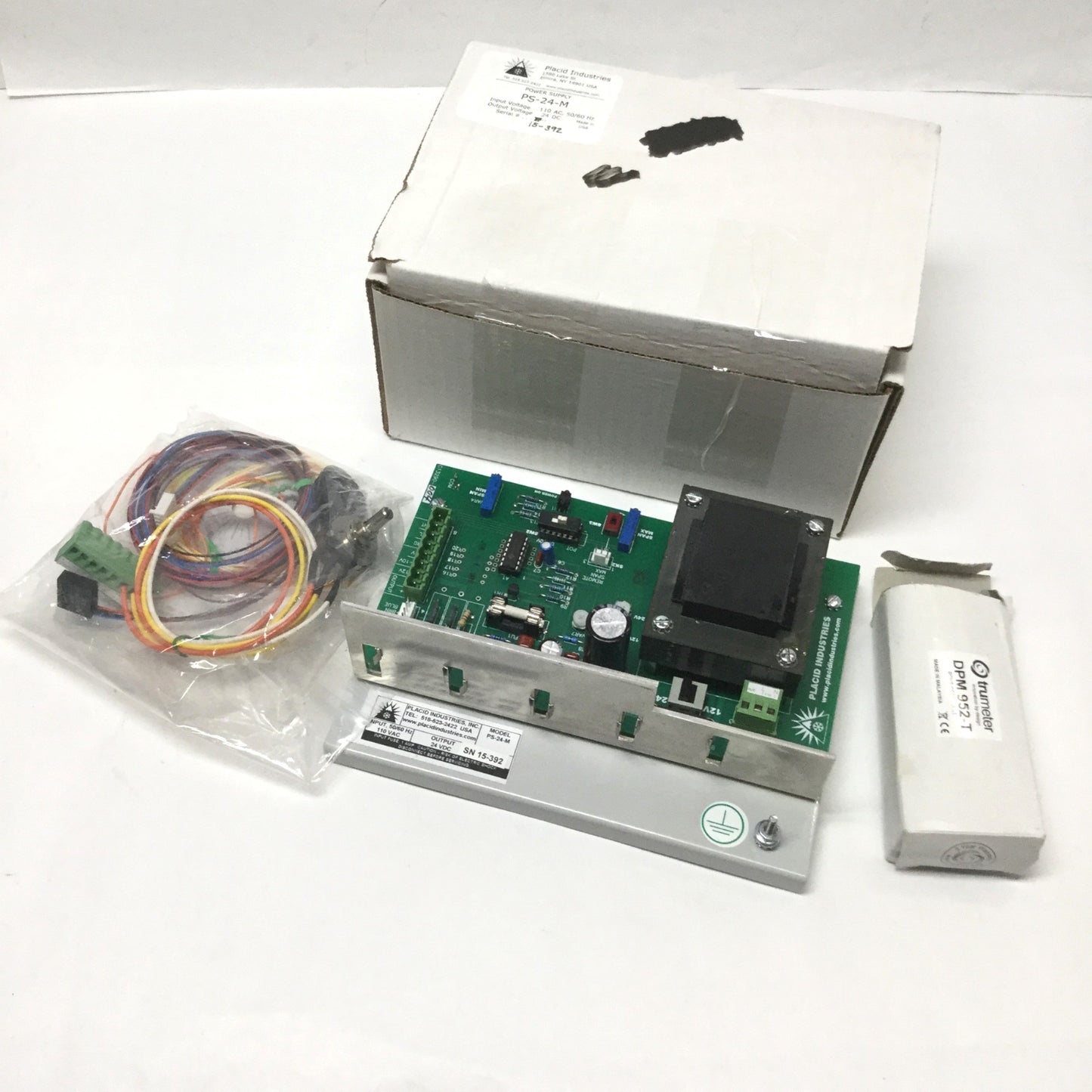 New – Open box Placid PS-24-M Constant Current Brake/Clutch Power Supply 110VAC IN, 0-24VDC OUT