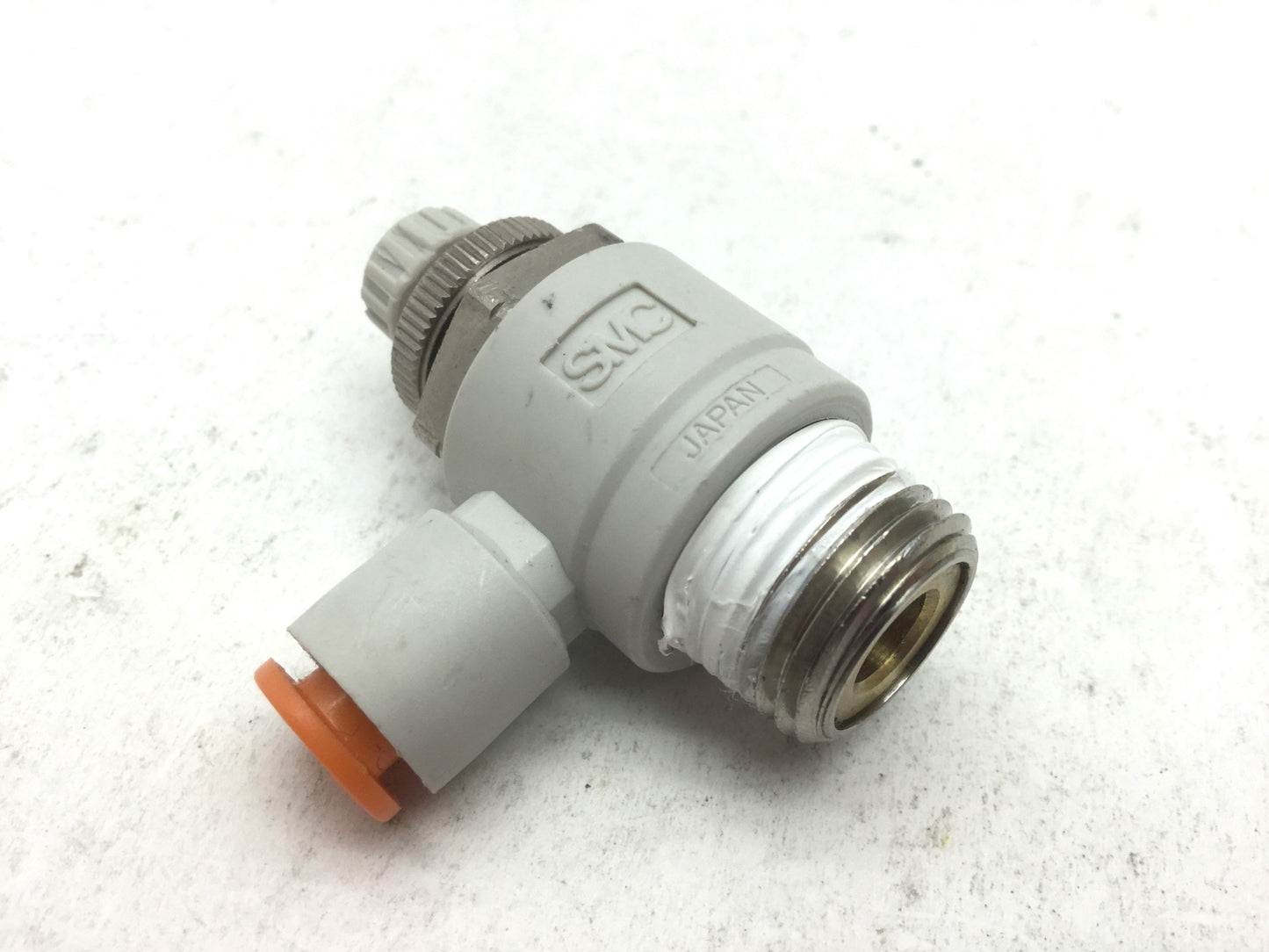 Used Lot of 2 SMC AS3201F-N03-06 Speed Controllers, 3/8" NPT to 6mm Tubing