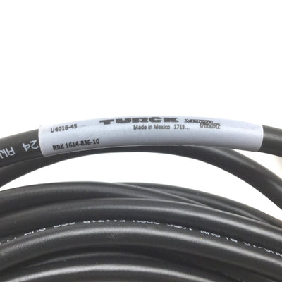 New – Open box Turck RBK 1614-836-10 Cordset, 14-Pin Female M16 to 10x 24AWG Flying Leads, 10m