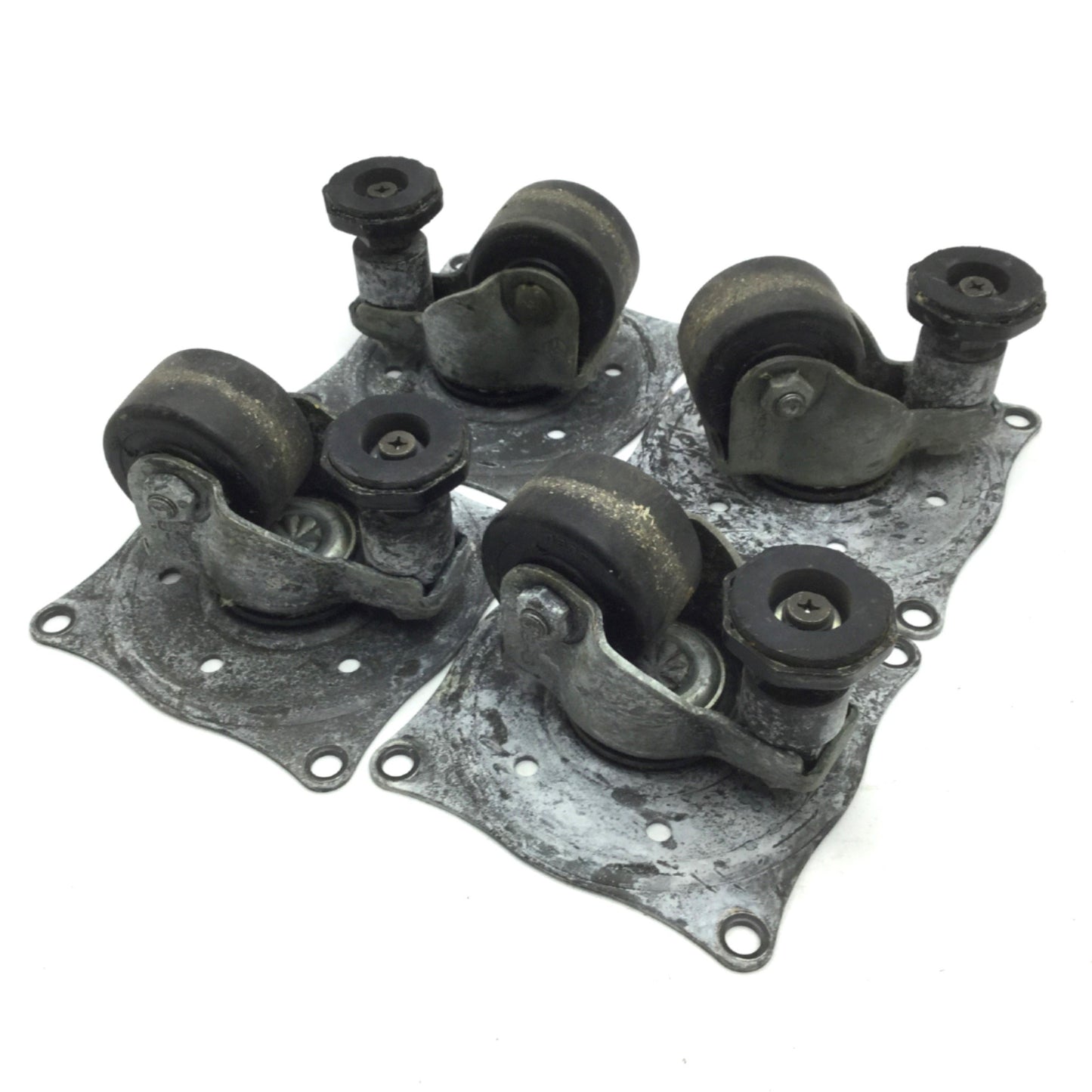 Used Lot of 4 Medcaster CN-03NRP-100-SW-HK04 Roller Blade Cart Casters, Swivel