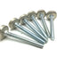 Used Lot of 6 Adjustable Height feet, Foot Diameter: 1.375", Screw: 3/8-16, L: 3.5"