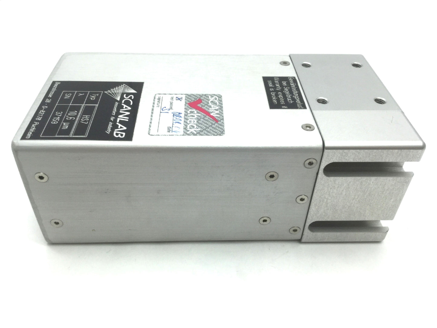 Used Scanlab HS7 Laser Beam-2D Scan Head For Marking Max Beam: 7mm 1000 Characters/S