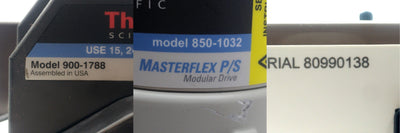 New – Open box Peristaltic Pump & Controller 56-1700mL/min, 15, 24, 35, 36 Tubing, 120VAC