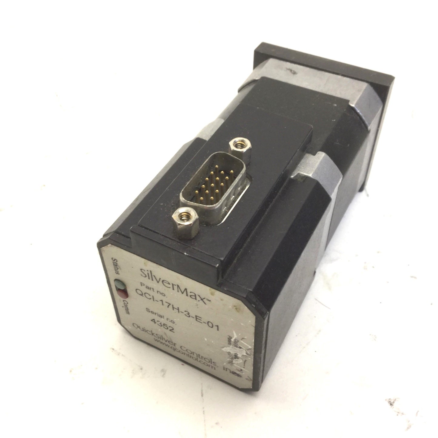 Used Quicksilver SIlverMax QCI-17H-3-E-01 Servo Motor, 48VDC, 4A, Nema 17, 15-PIN
