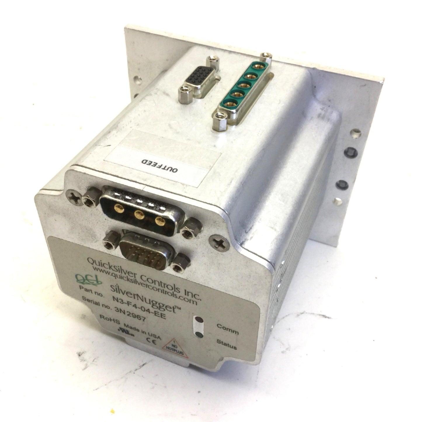 Used Quicksilver N3-F4-04-EE SilverNugget Servo Controller/Driver *Broken Mount*