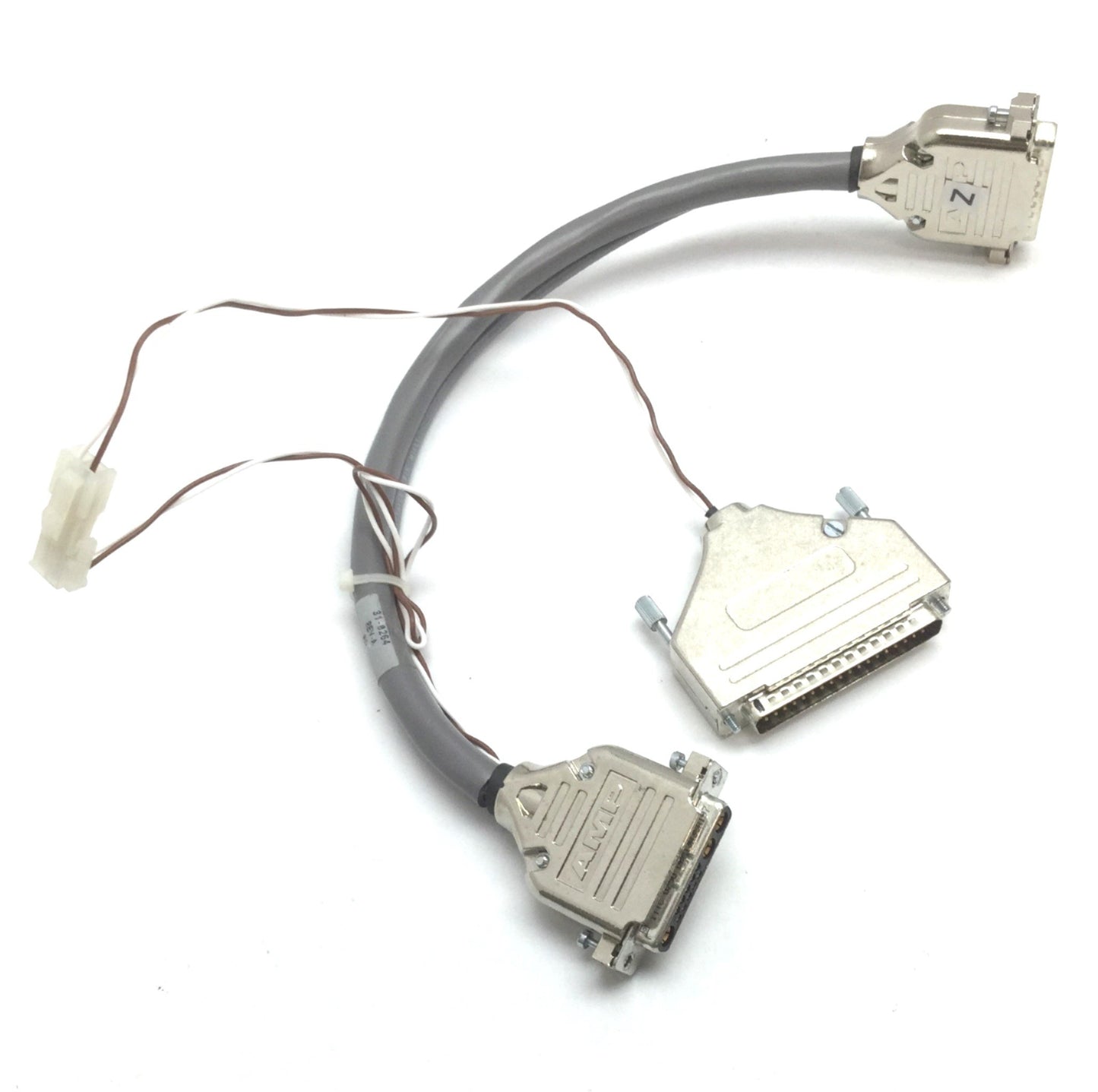 Used Danaher 31-0264 Servo / Linear Motor Cable, 13-Pin Male to Female, Length: 1'