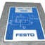 Used Festo 6890 VAK-1/4 Vacuum Generator 21-145PSI G1/4, 80% Max Vacuum