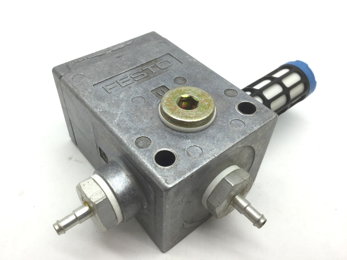 Used Festo 6890 VAK-1/4 Vacuum Generator 21-145PSI G1/4, 80% Max Vacuum