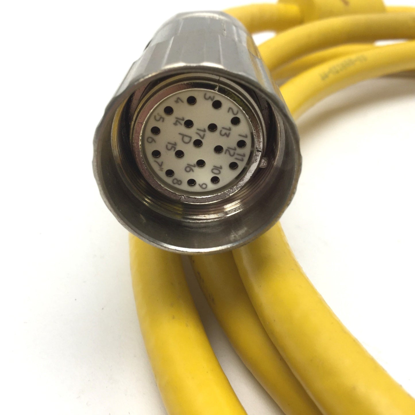 Used Parker 71-025010 Shielded Servo Cable For Static Use, 6', 10 Twisted Pairs 24AWG
