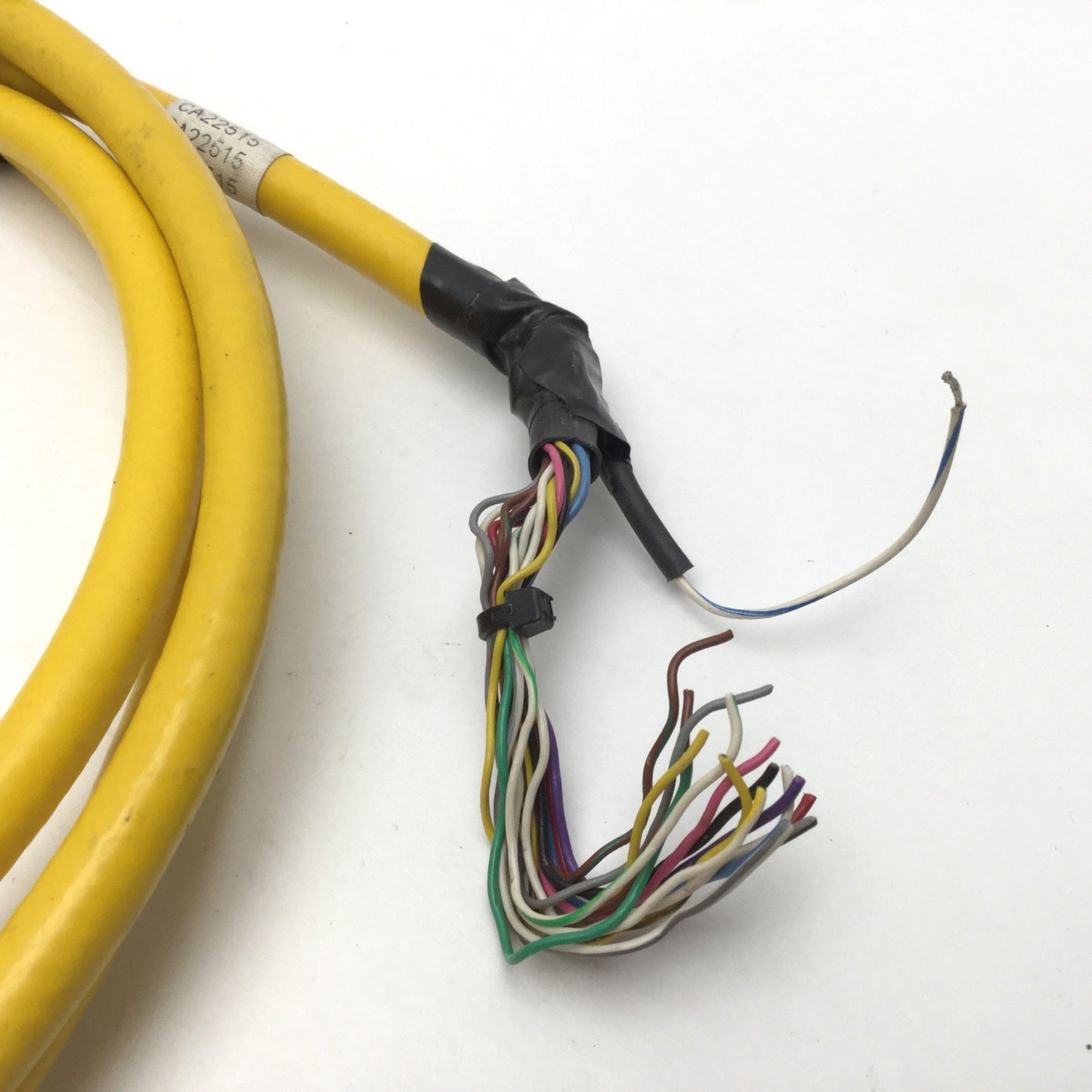 Used Parker 71-025010 Shielded Servo Cable For Static Use, 6', 10 Twisted Pairs 24AWG