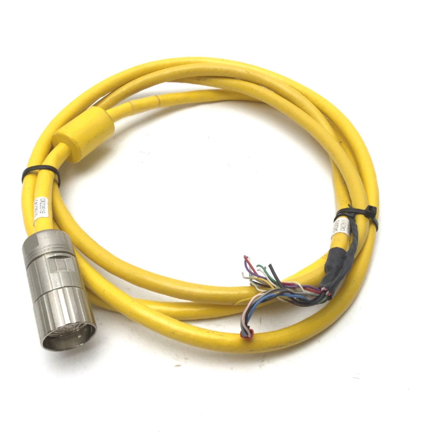 Used Parker 71-025010 Shielded Servo Cable For Static Use, 8', 10 Twisted Pairs 24AWG