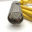 Used Parker 71-025010 Shielded Servo Cable For Static Use, 8', 10 Twisted Pairs 24AWG
