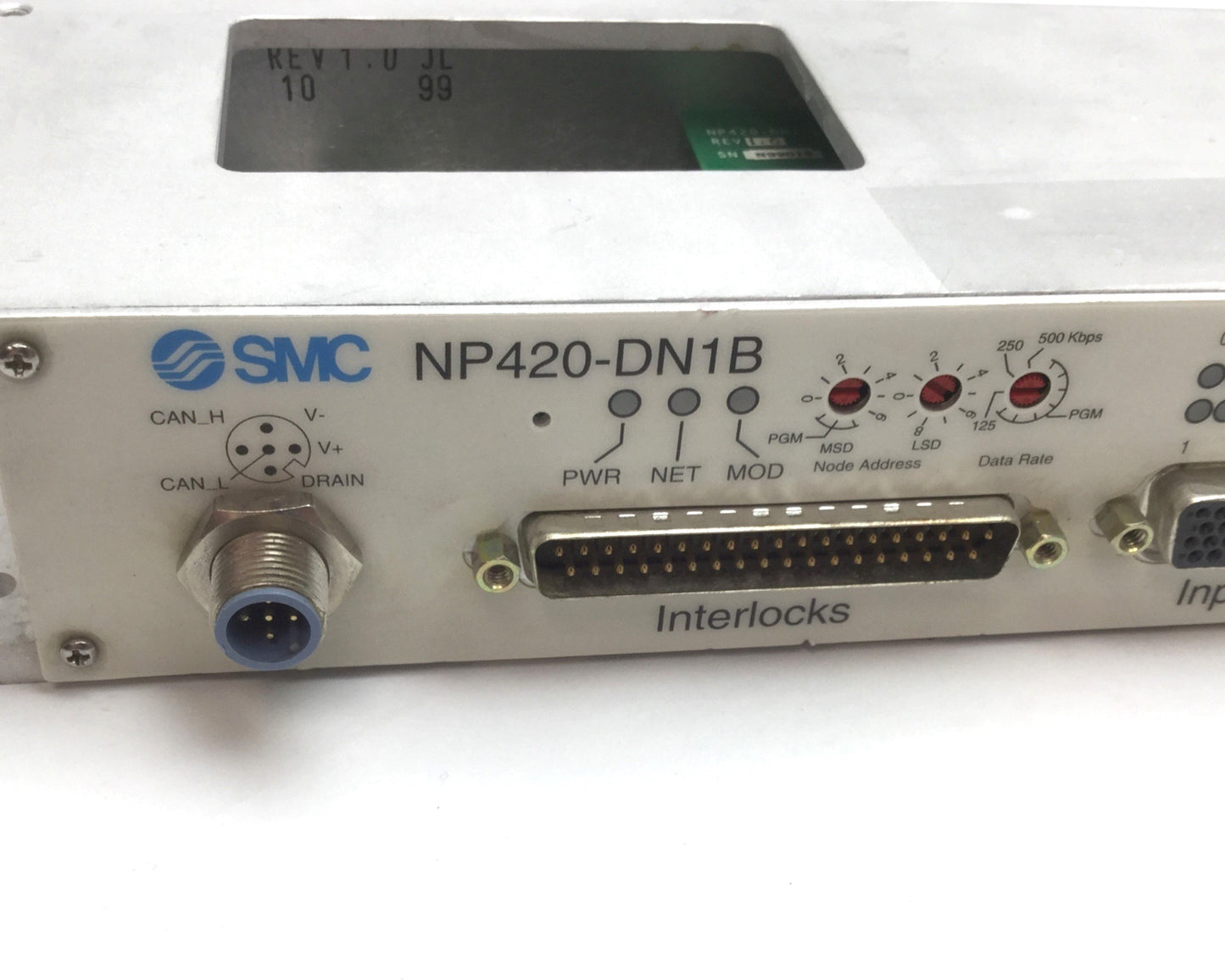 Used SMC NP420-DN1B SI Unit MIO Valve Manifold Controller, 31x Input Channels