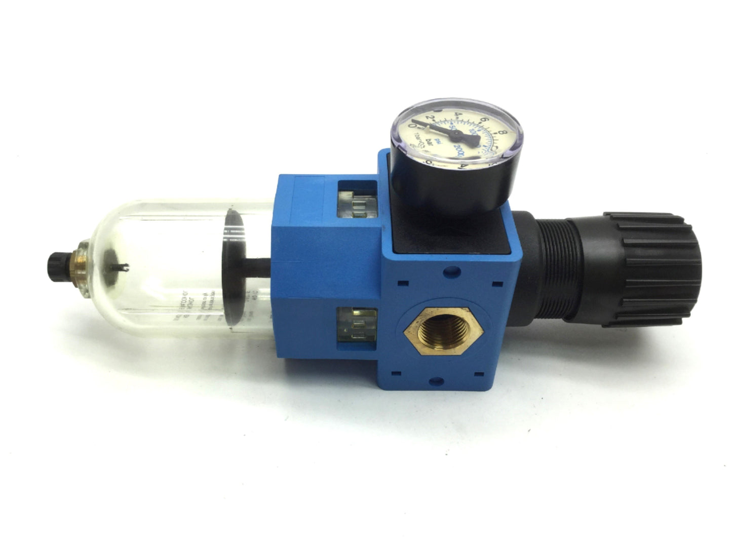 Used Festo LFR-1/2-S-B-NPT Filter Regulator, Fittings: 1/2" Max Inlet: 200PSI, Tested