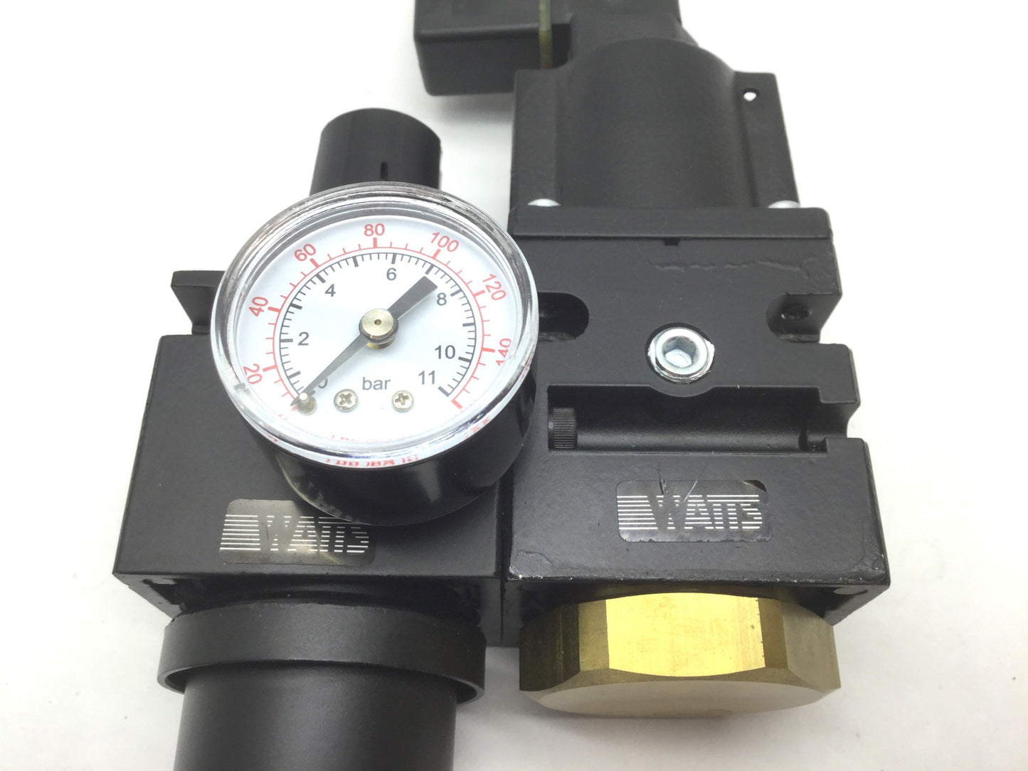 Used Parker Watts SS75-02M Soft Start Valve B75-02DJCG Pneumatic Filter Regulator 1/4