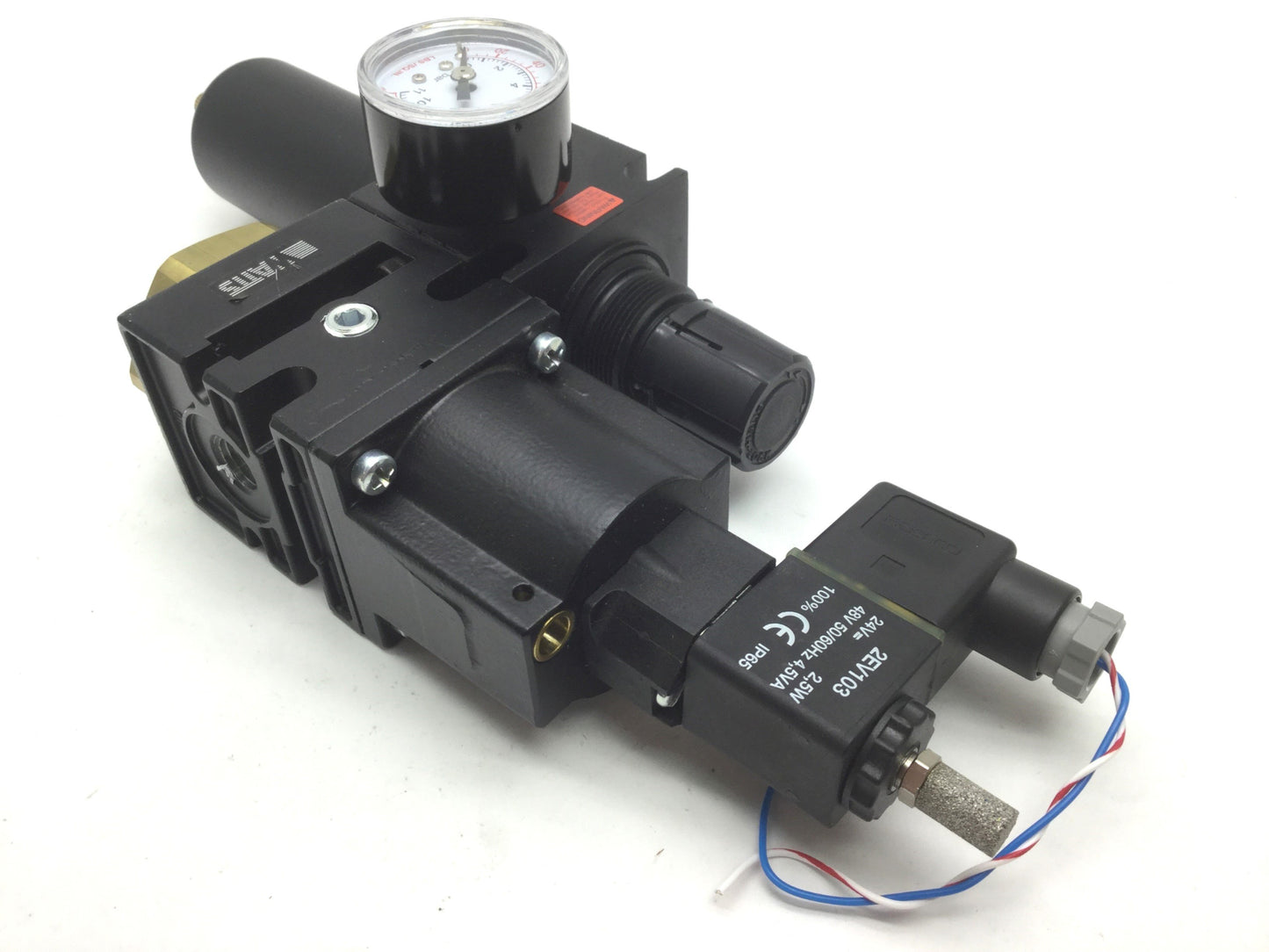 Used Parker Watts SS75-02M Soft Start Valve B75-02DJCG Pneumatic Filter Regulator 1/4