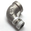 Used Lot of 19 90° Elbow Pipe Fitting, 316 Stainless Steel, 1/4" NPT Male to Female