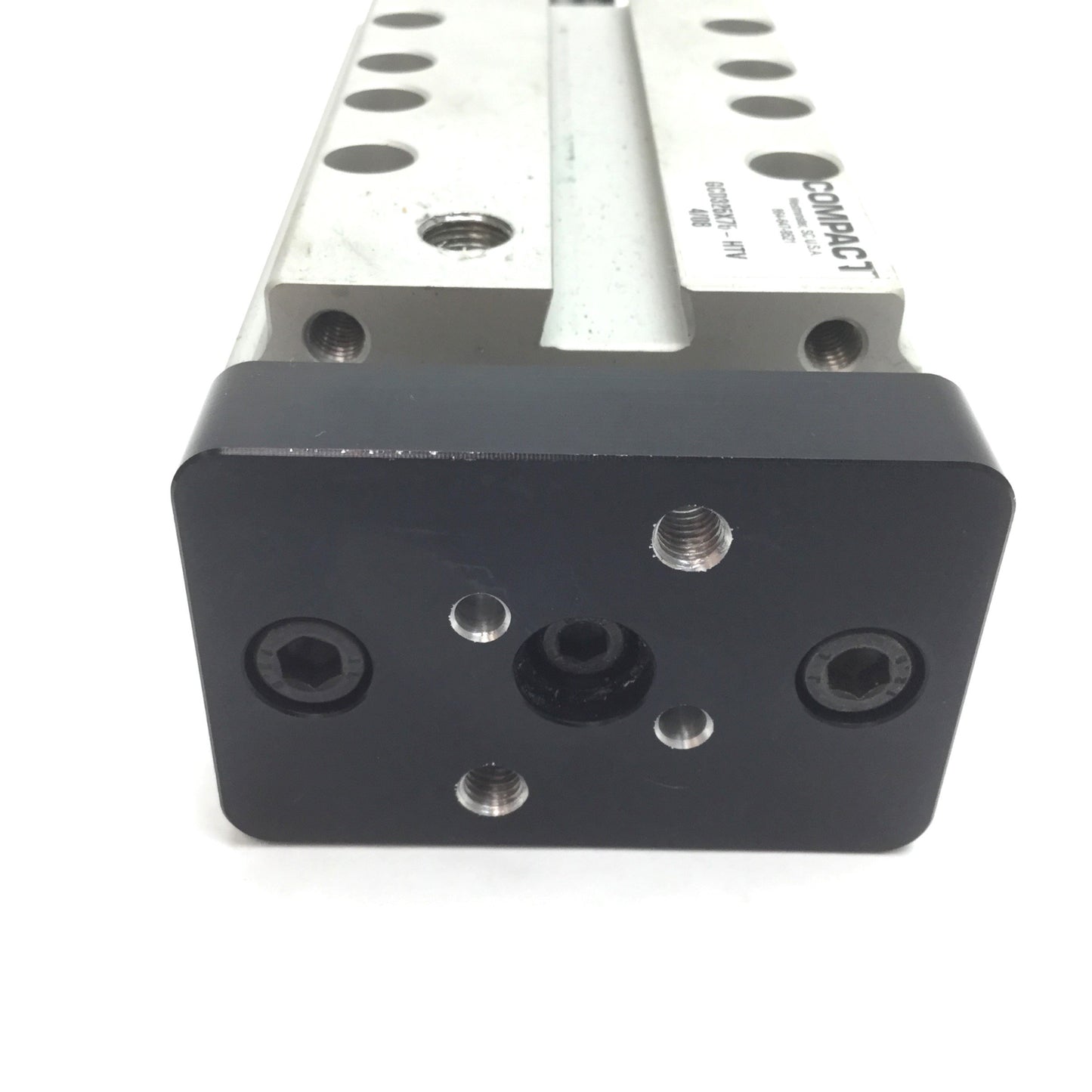 Used Compact GCD325X75-HTV Pneumatic Guided Cylinder, Bore: 1", Stroke: 3", Ports 1/8